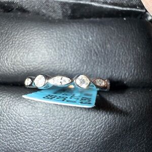 NWT Genuine Moissante Elegant Silver Women's Ring